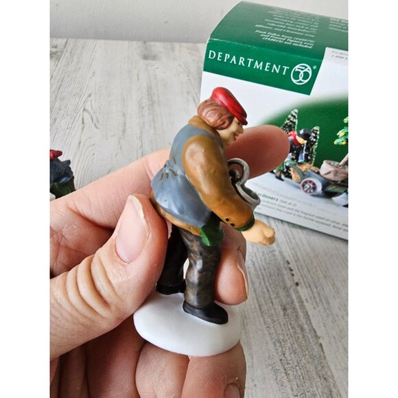 Dept 56 58458 Master gardeners tree planters people accessory Dickens cart - Picture 12 of 14
